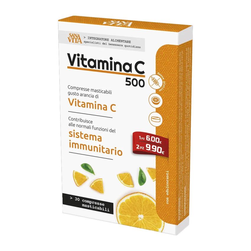 Sanavita Vitamina C - 30 Compresse Masticabili