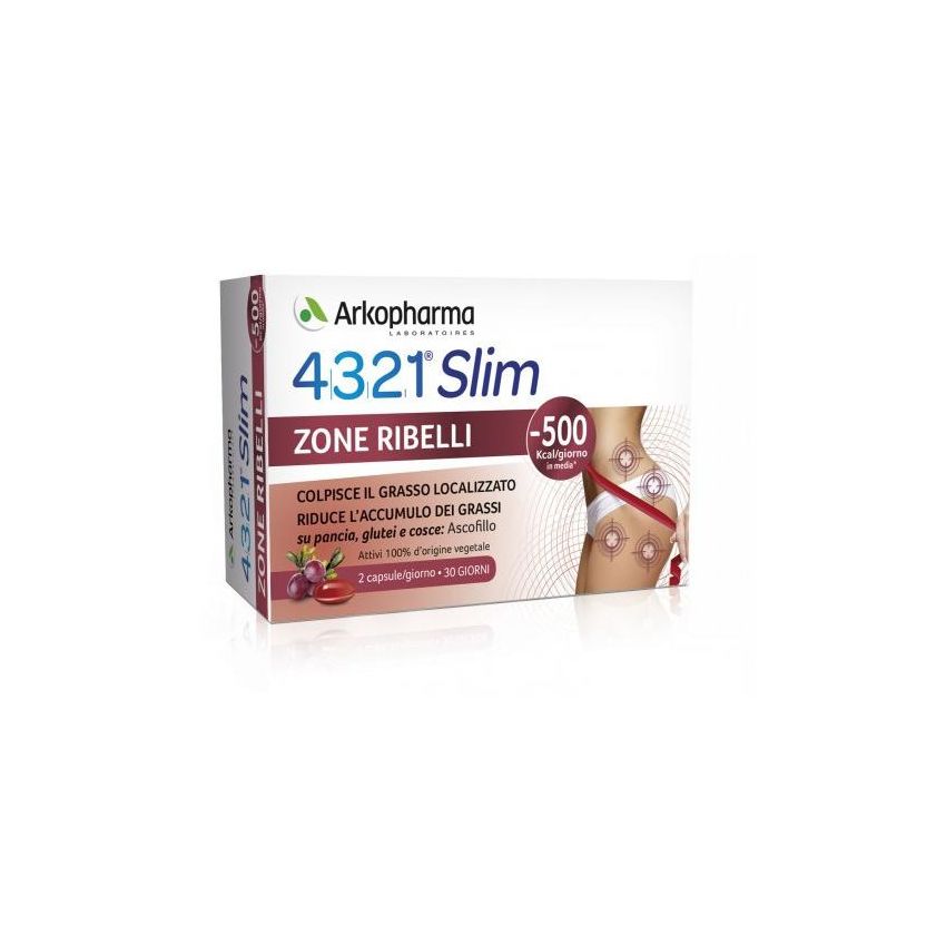 Arkopharma 4321 Slim Zone Advance - Capsule Dimagranti Ribelli 60 cps