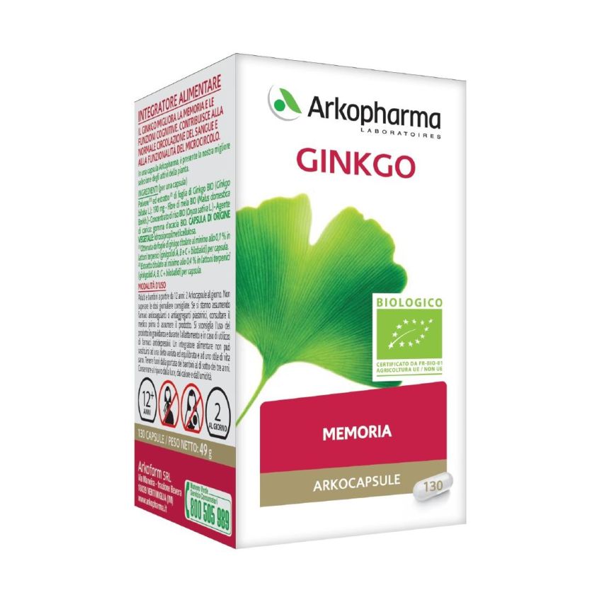Arkopharma Ginkgo Biloba Bio 45 Capsule