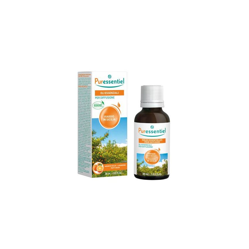 Puressentiel Sicilian Voyage Essential Oil Blend per Diffusore - 30ml