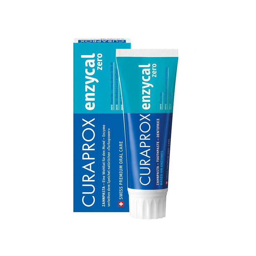 Curaprox Enzycal Zero Dentifricio senza Fluoro, 75ml