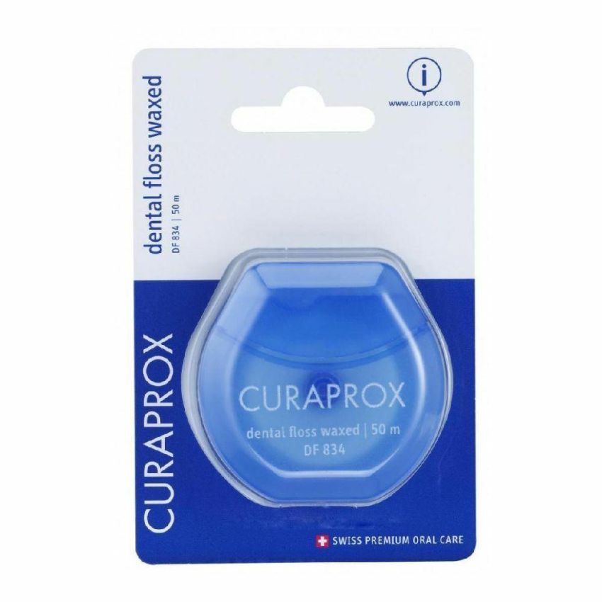 Curaprox 50m Waxed Dental Floss DF 834