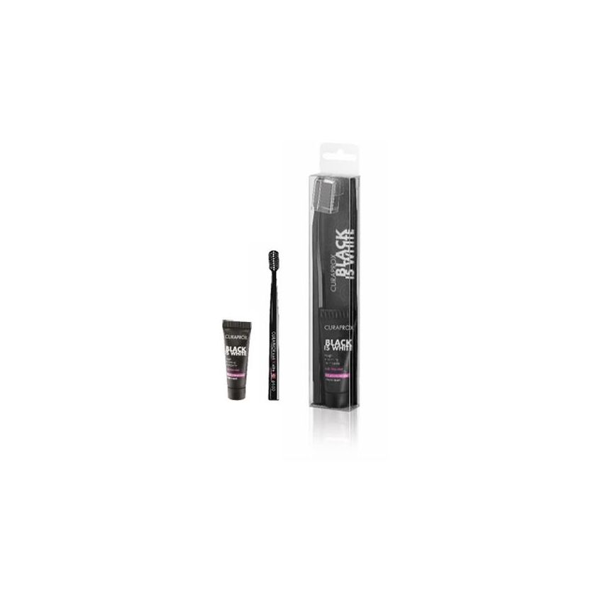 Curaprox Set Sbiancante: Dentifricio 10ml e Spazzolino Incluso