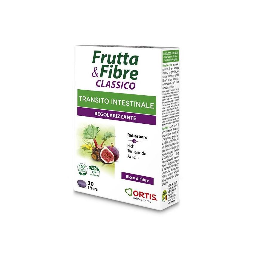 Frutta e Fibre - Integratore Alimentare Classico - 30 Compresse