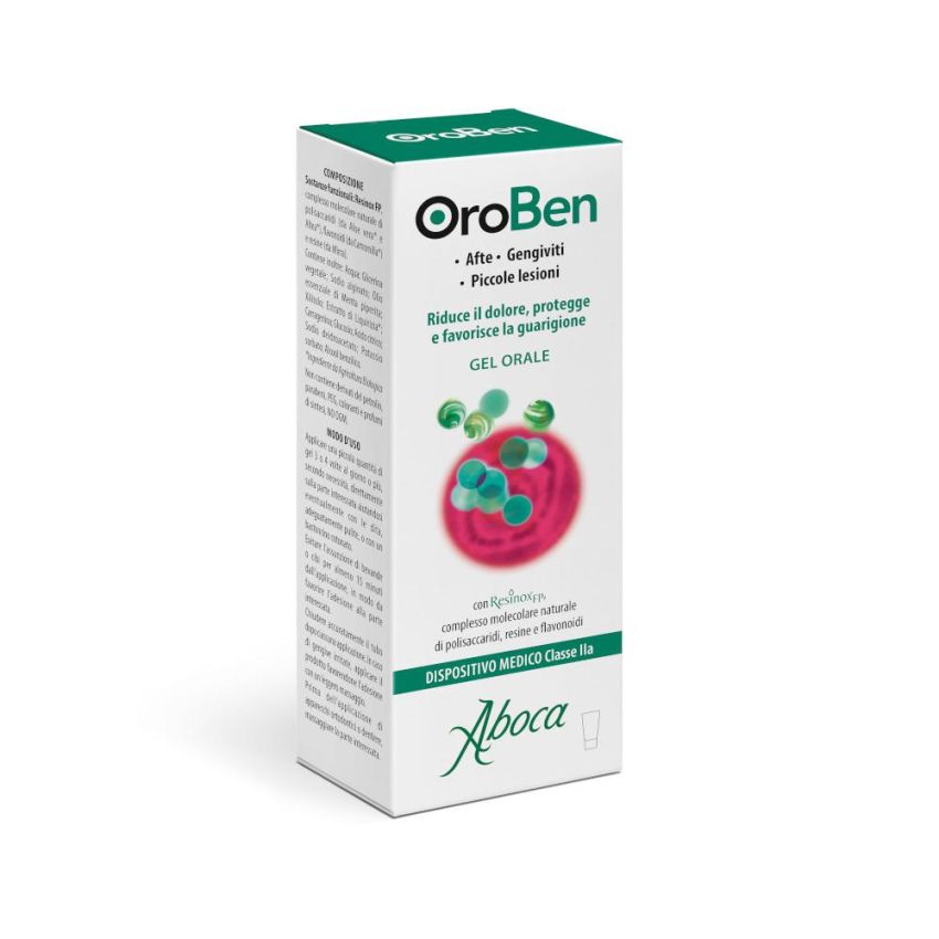 Aboca Oroben Aftagen Gel Orale per Ulcere e Afte, 15ml