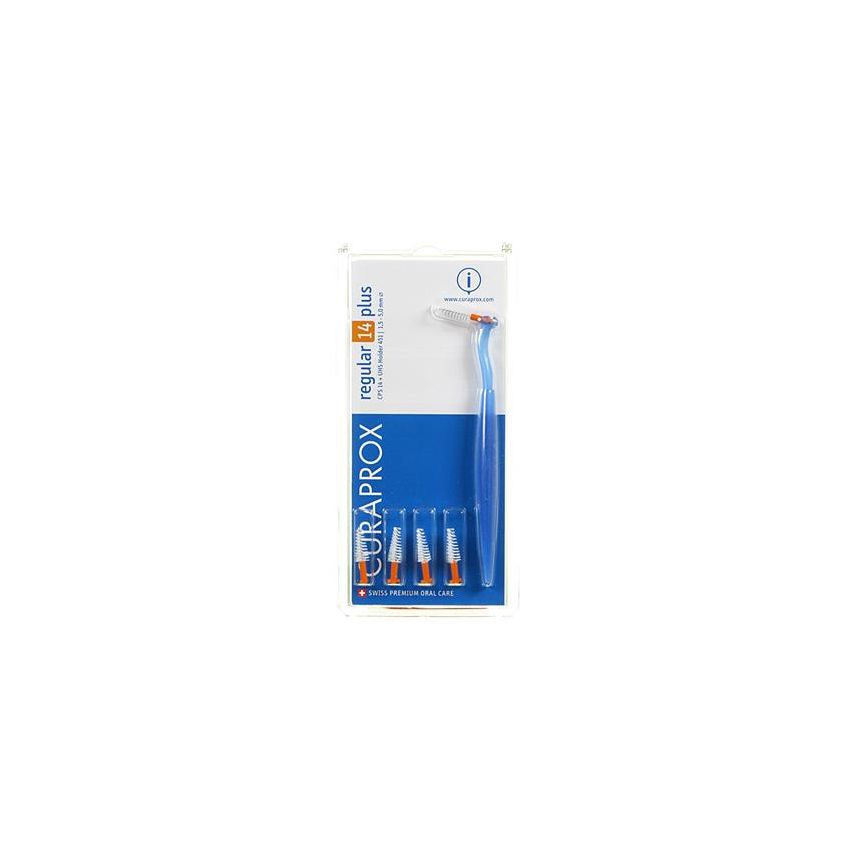 Curaprox Regular Plus CPS 14 - Scovolini Conici Arancio, 5 Pezzi