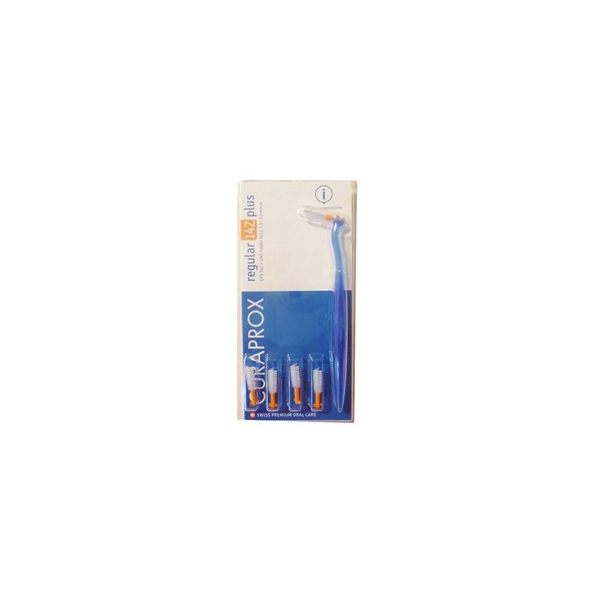 Curaprox CPS Regular 14Z Plus: Set di 5 Scovolini Interdentali con Manico