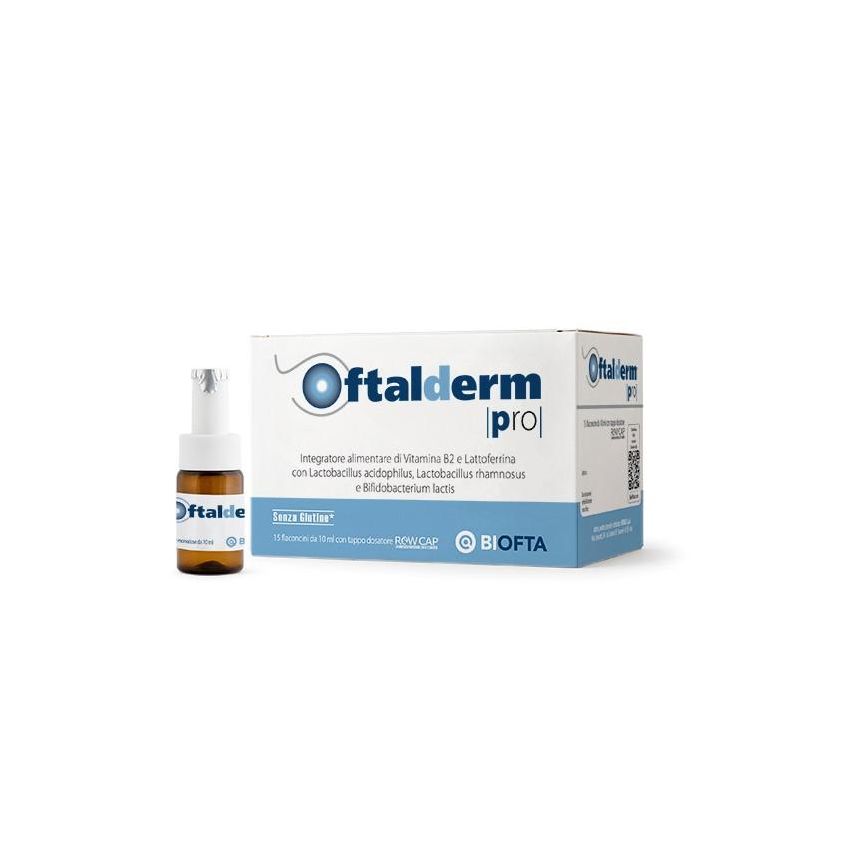 Oftalderm Pro - 15 Fiale con Rewcap per Salute Oculare