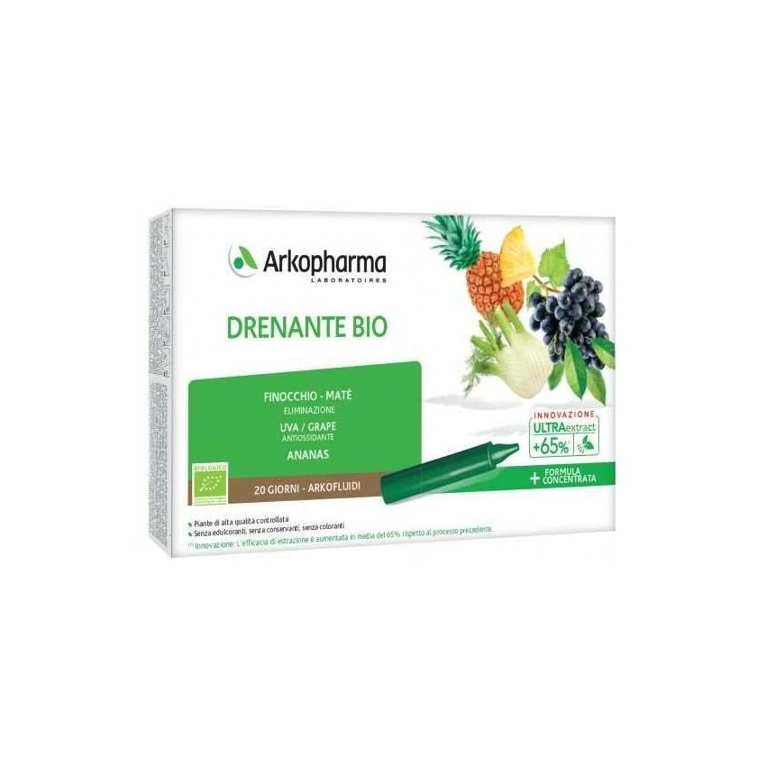 Arkopharma Arkofluidi Drenante Bio - Confezione da 20 Fiale