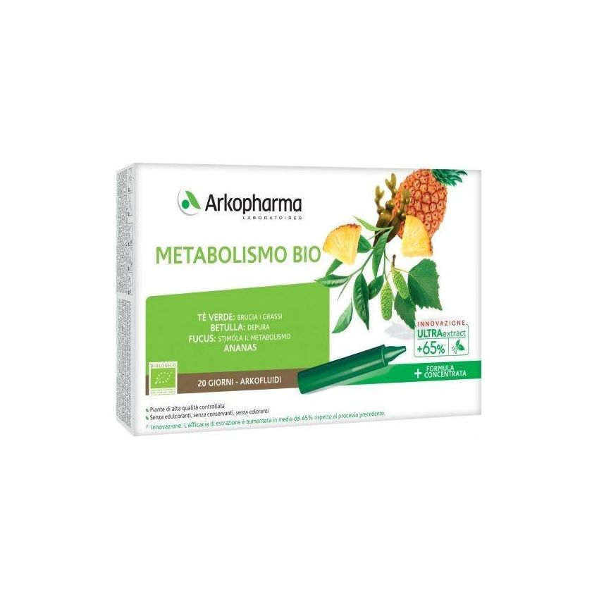 Arkopharma Arkofluidi Bio Metabolic Booster - 20 Fiale