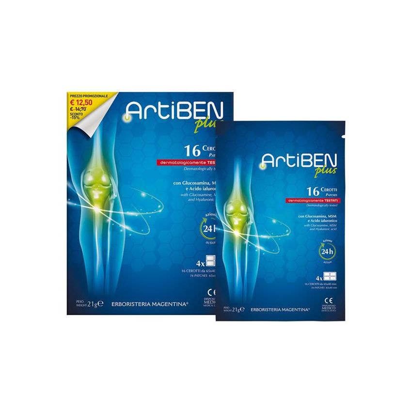 Artiben Plus - Confezione da 16 Cerotti Medicati