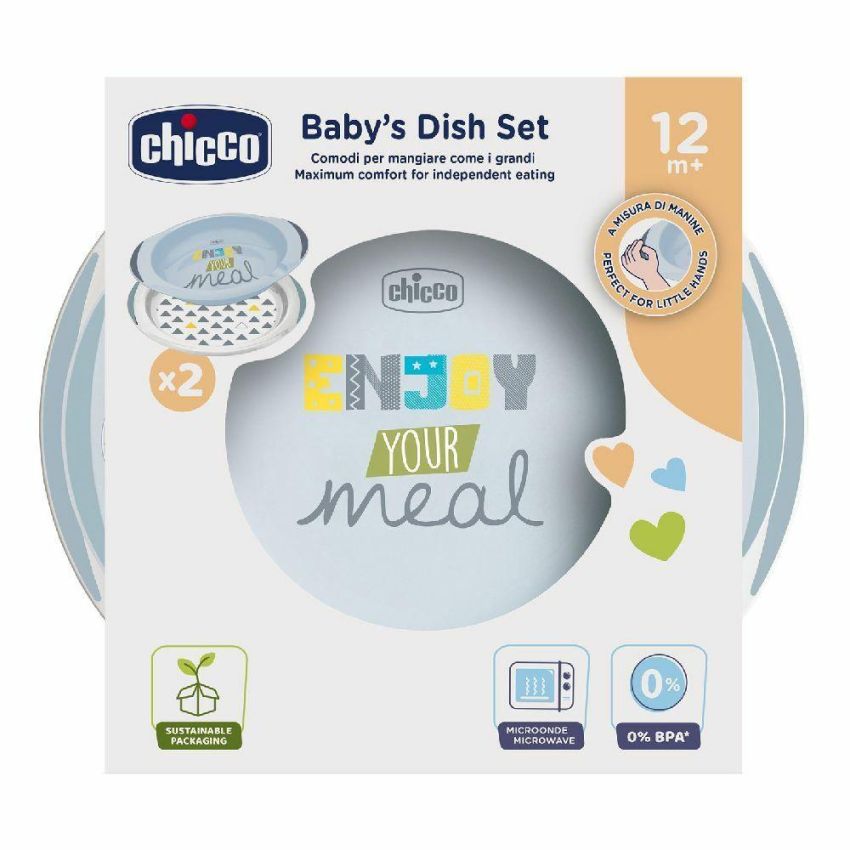 Piatto Profondo e Piano Chicco per Bambini 12 M+