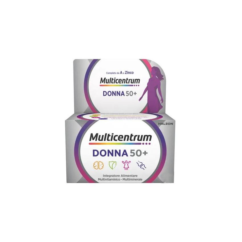 Multicentrum Donna 50+: Integratore Multivitaminico e Multiminerale - 60 Compresse