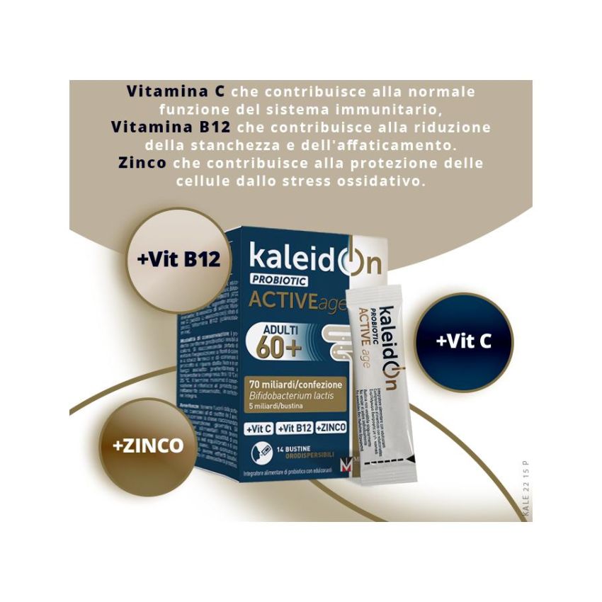 Kaleidon Probiotic Active Age 60+ - 14 Bustine