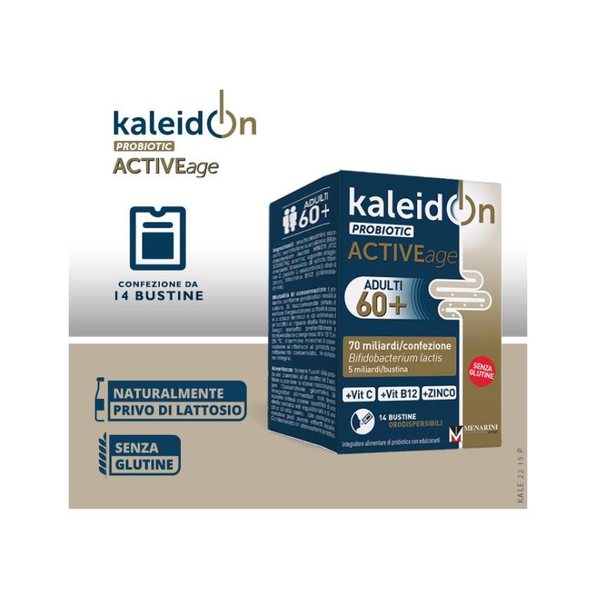 Kaleidon Probiotic Active Age 60+ - 14 Bustine