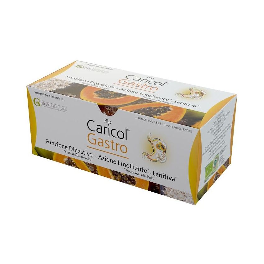 Bio Caricol Gastro - Integratore Naturale per la Digestione, 20 Bustine