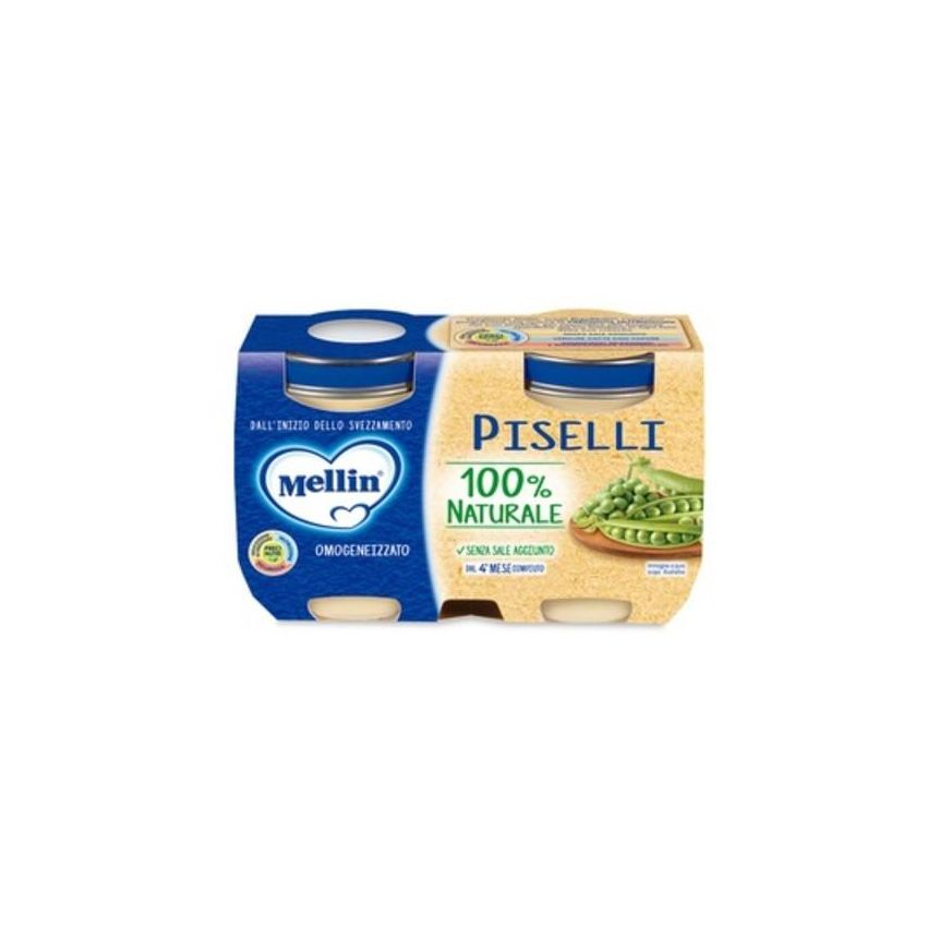 Omogeneizzato Mellin di Piselli, Confezione Doppia da 125g