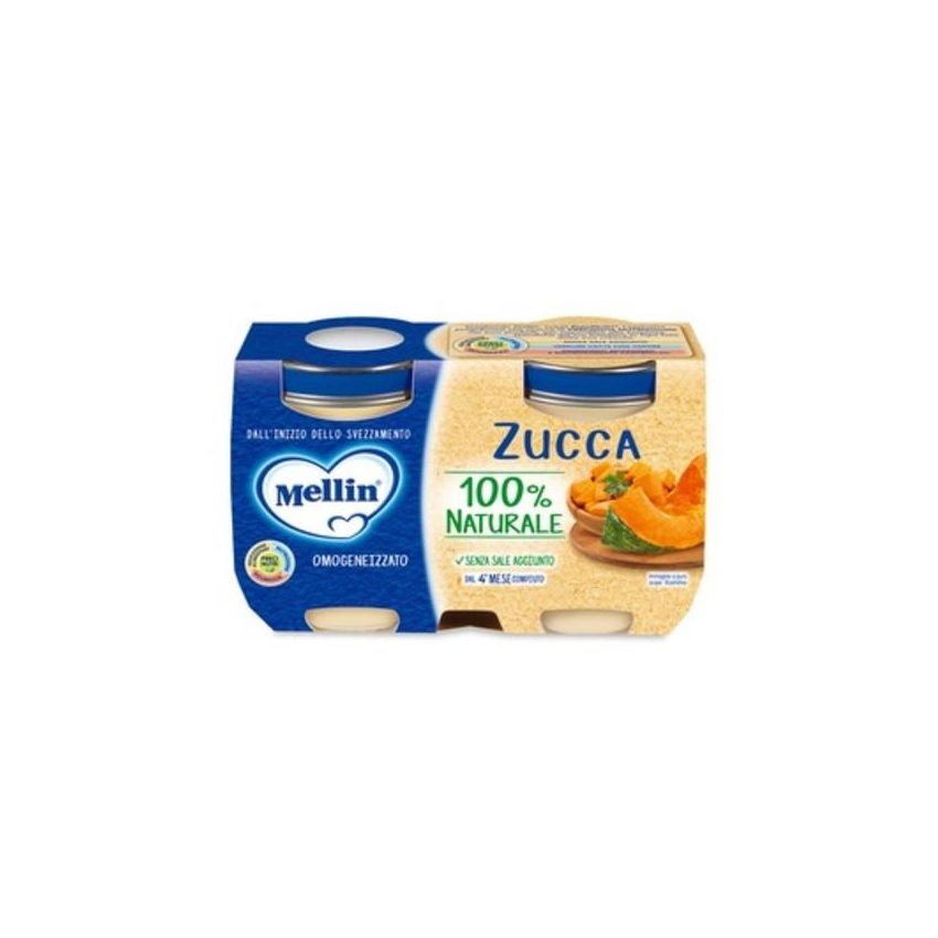 Omogeneizzato di Zucca Mellin - Confezione Doppia da 125g
