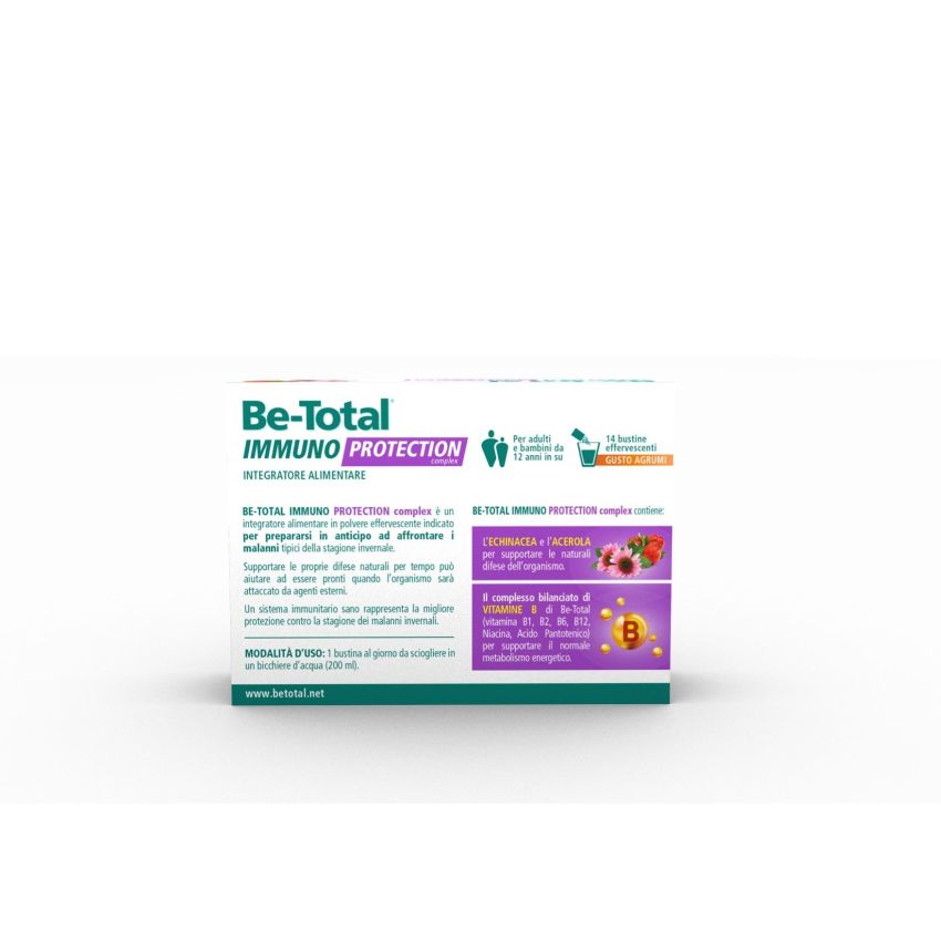 Be-Total Immuno Protection - Integratore con Vitamina B e Zinco - 14 Bustine