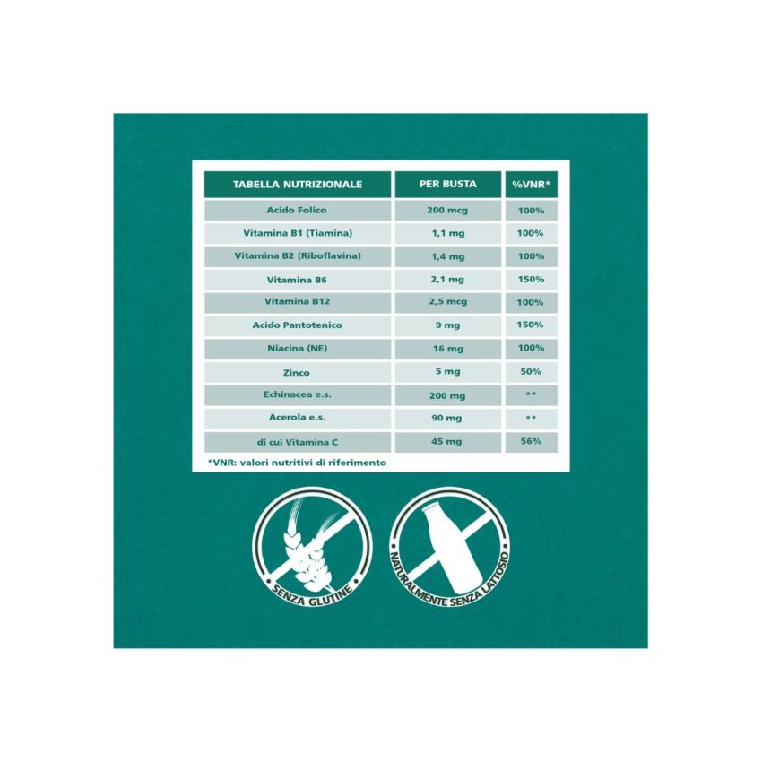 Be-Total Immuno Protection - Integratore con Vitamina B e Zinco - 14 Bustine