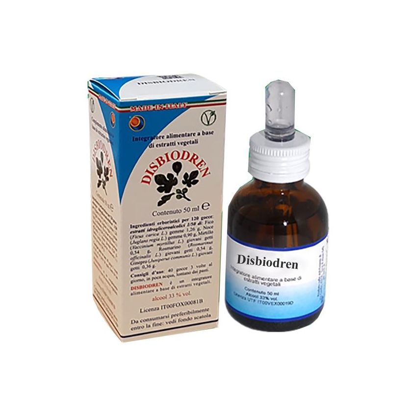 Disbiodren Gocce Digestive - Integratore Naturale 50ml