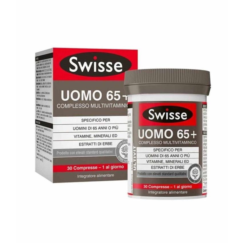 Swisse Multivitaminico per Uomini 65+ - Pacco da 30 Compresse