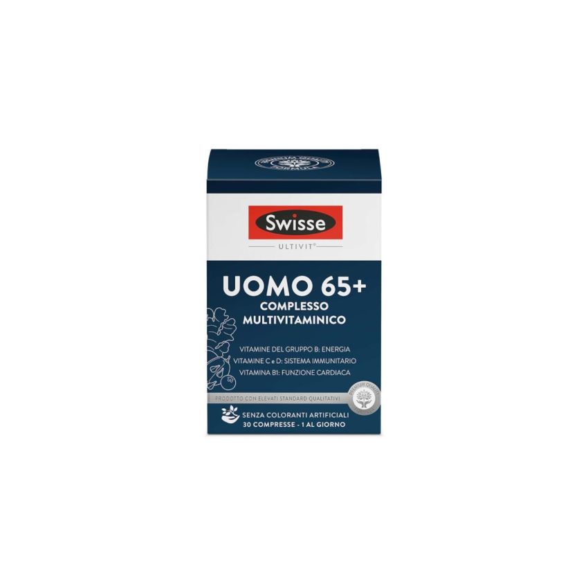 Swisse Multivitaminico per Uomini 65+ - Pacco da 30 Compresse