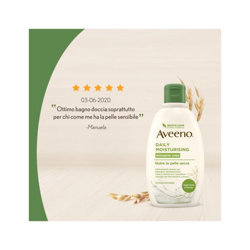 Aveeno Bagno Doccia Idratante e Nutriente, 300ml