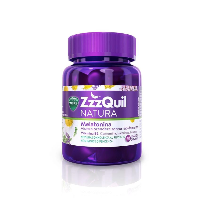 ZzzQuil Natura: Pastiglie Gommose Naturali per il Sonno - Confezione da 30