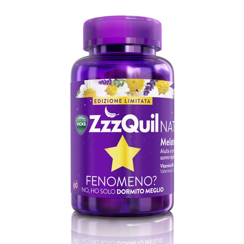 ZzzQuil NATURA - Pastiglie Gommose per il Sonno - 60 Pezzi