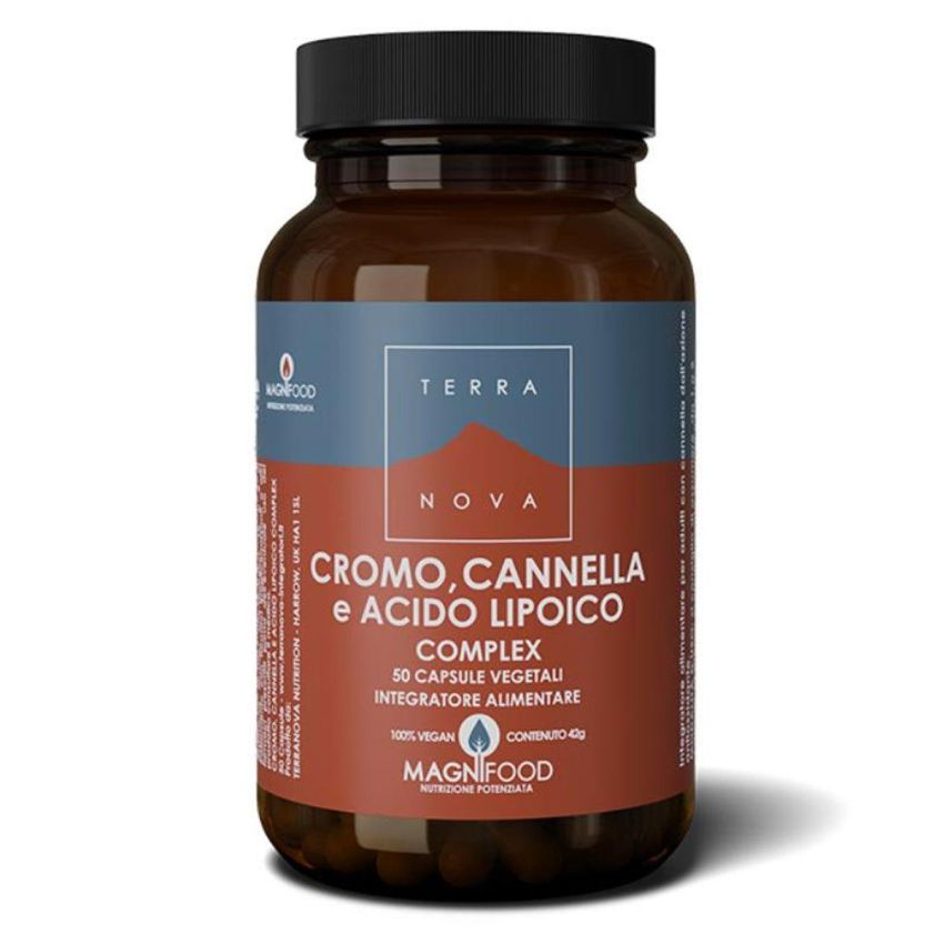 Terranova Complex con Cromo, Cannella e Acido Lipoico - 50 Capsule