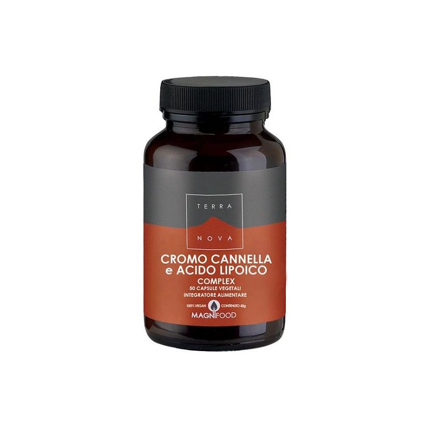Terranova Complex con Cromo, Cannella e Acido Lipoico - 50 Capsule