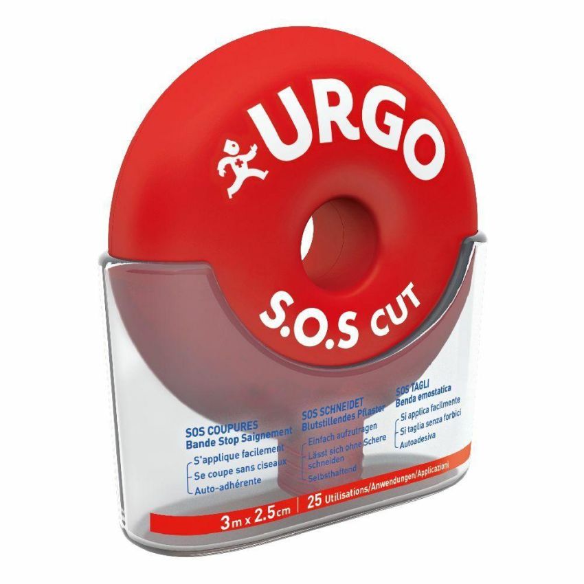 Urgo SOS Cut Benda Autoadesiva - 3m x 2,5cm