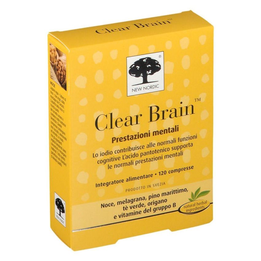 Clear Brain - Integratore per la Salute del Cervello, 120 Compresse