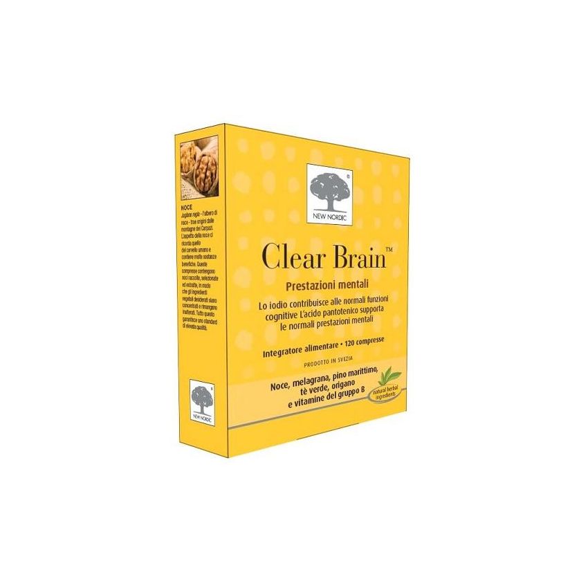 Clear Brain - Integratore per la Salute del Cervello, 120 Compresse