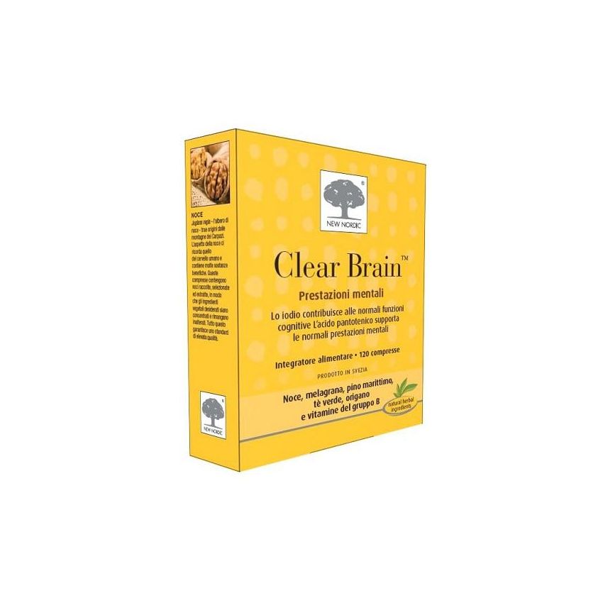 Clear Brain - Integratore per la Salute del Cervello, 120 Compresse