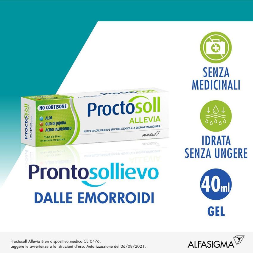 Proctosol Gel per Alleviare il Dolore - 40ml