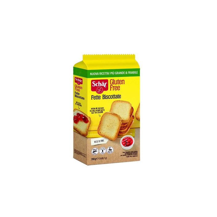 Schar Fette Biscottate da 260g - Tostate Croccanti Senza Glutine