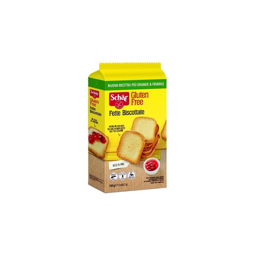 Schar Fette Biscottate da 260g - Tostate Croccanti Senza Glutine