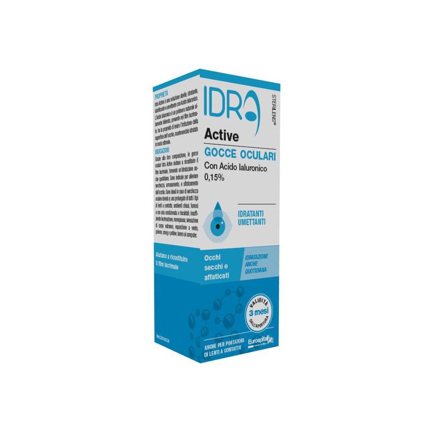 SteriLens Idra Active - Gocce Oculari con Acido Ialuronico 0.15% - 10ml