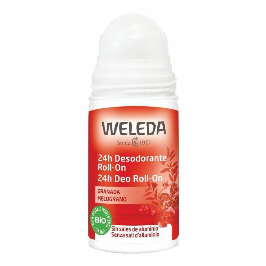 Weleda Deodorante Roll-On Melograno 24 Ore, 50ml