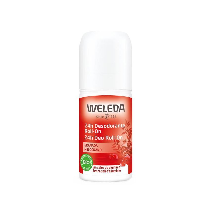 Weleda Deodorante Roll-On Melograno 24 Ore, 50ml