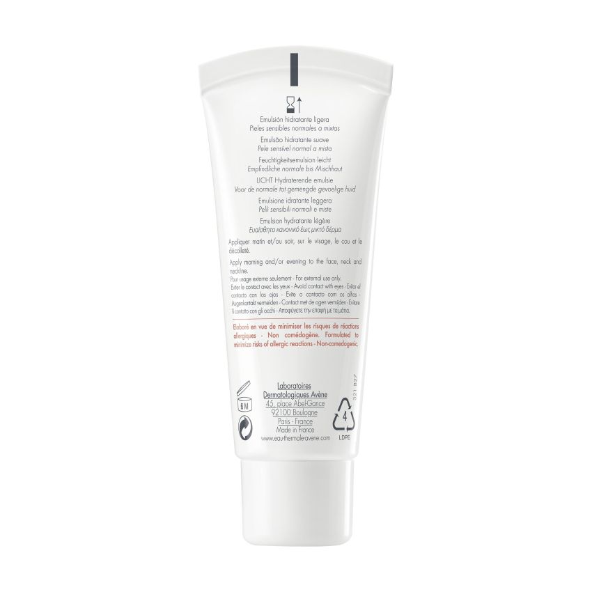 Avene Eau Thermale Crema Idratante Leggera, 40ml