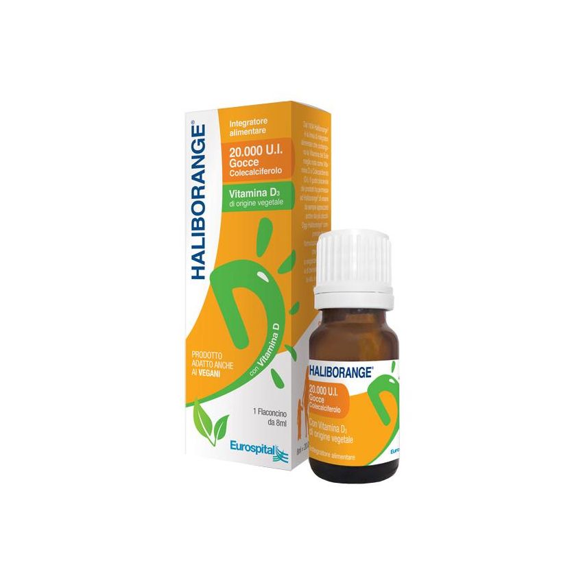 Haliborange Colecalciferolo 20000 UI - Gocce di Vitamina D3, 8ml