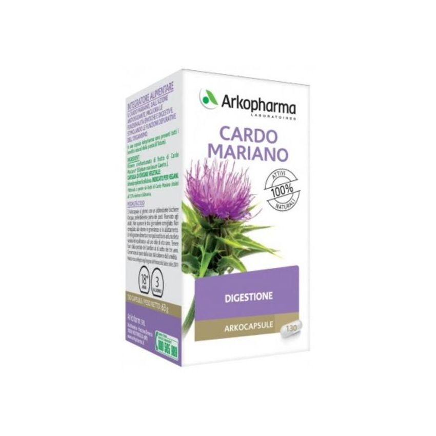 Arkopharma Cardo Mariano 130 Capsule - Integratore Alimentare