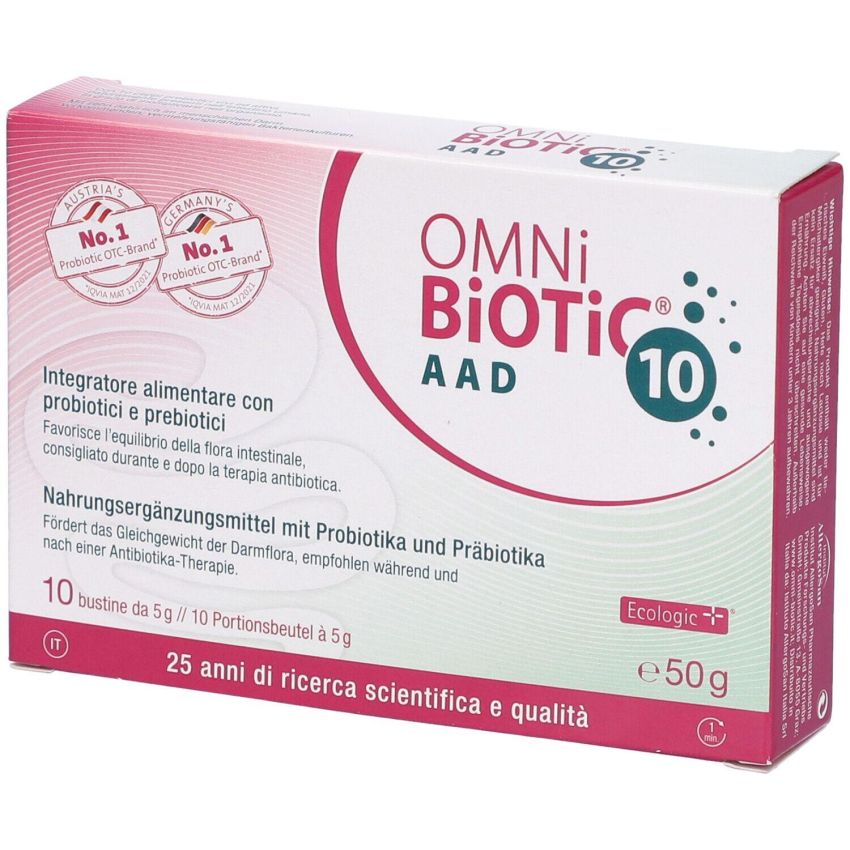 Omni Biotic 10 AAD - 10 Bustine per il Benessere Intestinale
