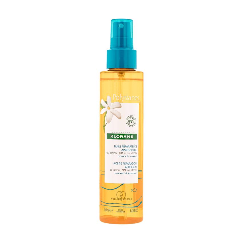 Olio Ristrutturante Viso e Corpo Doposole Klorane 150ml