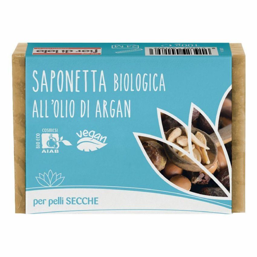 Saponetta Fior Di Loto con Olio di Argan Puro - 100g