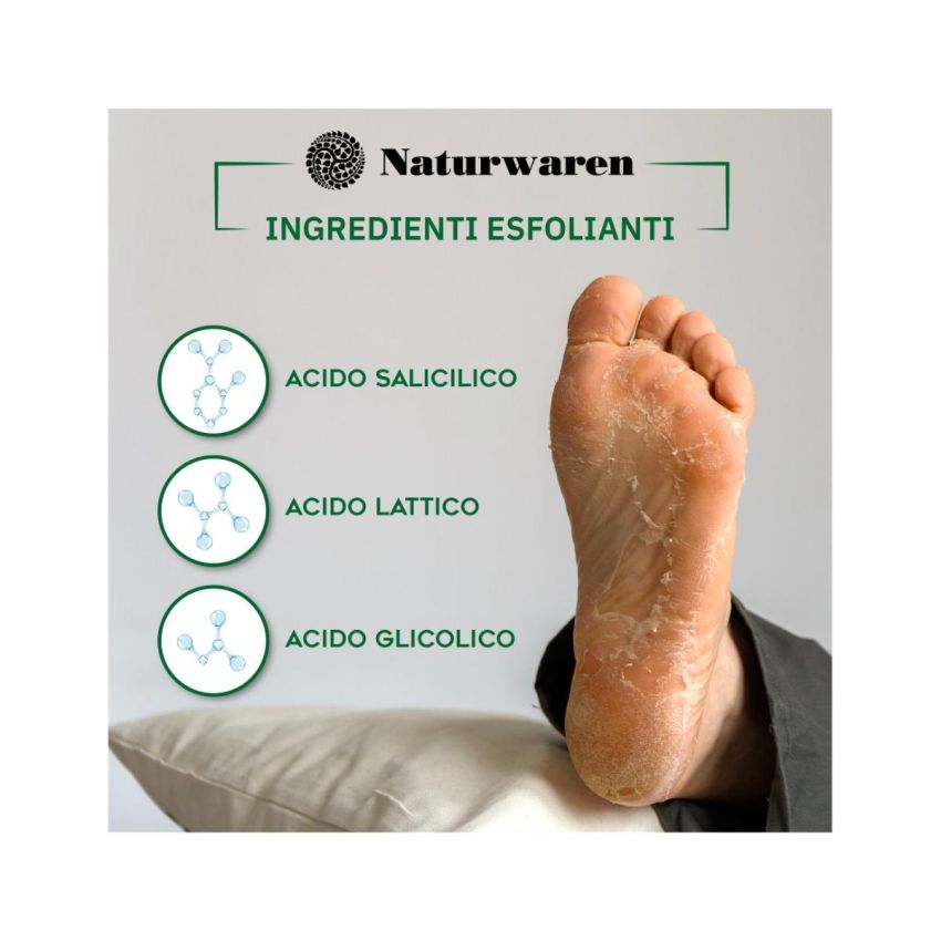 AllgaSan Maschera Esfoliante per Piedi - Cura Intensiva - 20ml