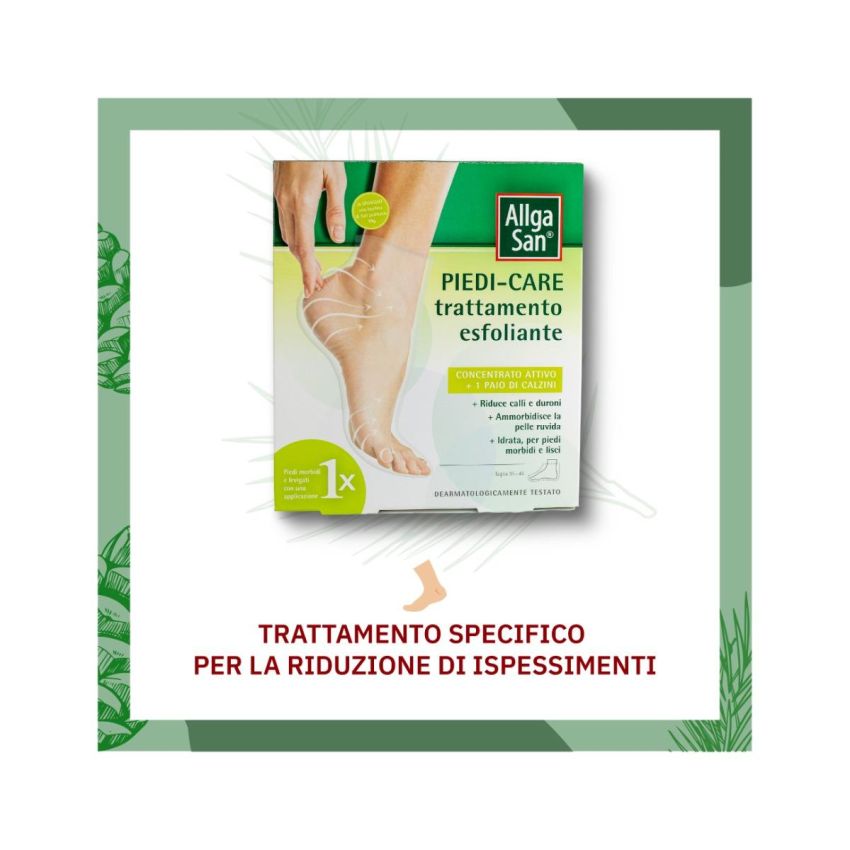 AllgaSan Maschera Esfoliante per Piedi - Cura Intensiva - 20ml